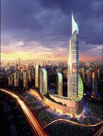 网传项目超高层效果图