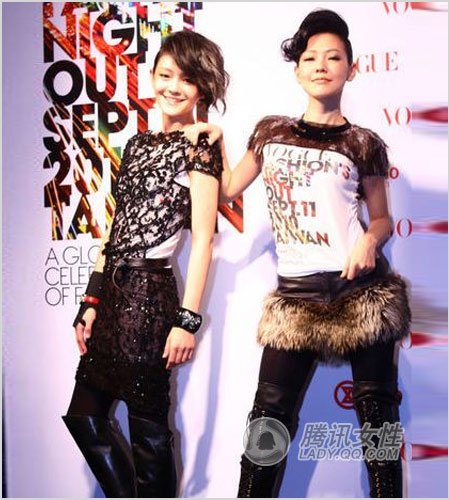 十元素一线明星玩转 朋克造型 _女性_腾讯网