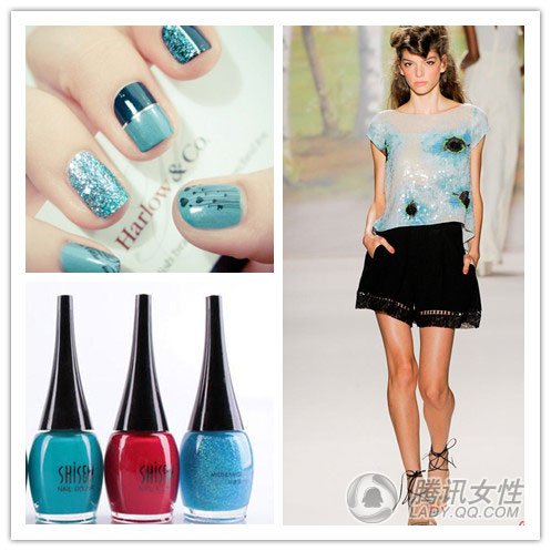 指尖的一抹淡雅 最IN蓝色风暴盛行