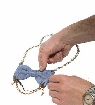 大师教你DIY系列之领结变身蝴蝶结项链