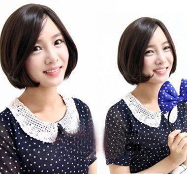 清纯学院风 中分<em>短发发型</em>(组图)_女性_腾讯网