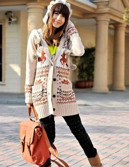 长外套+UGG 街头抢眼必杀计