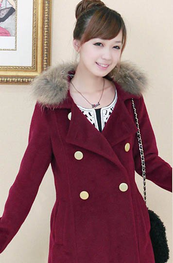 温暖毛毛外套 OL约会甜美UP