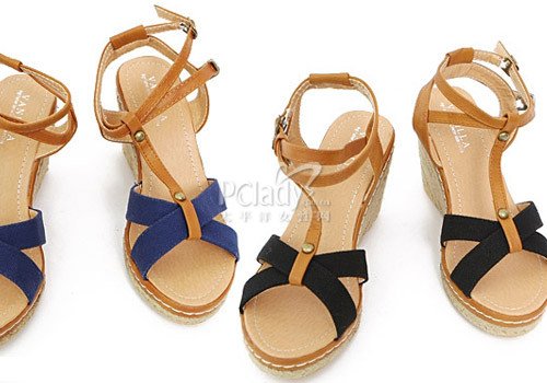 Thin section with refreshing simplicity of a summer sandals