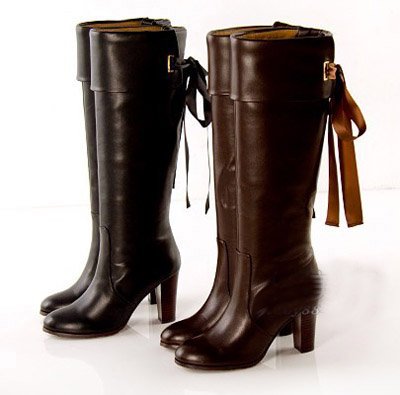 Older women were thin were favorites with high boots