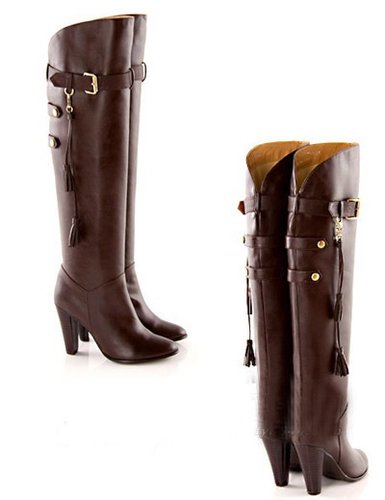 Older women were thin were favorites with high boots