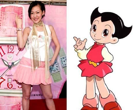 盘点大牌明星里的动漫脸