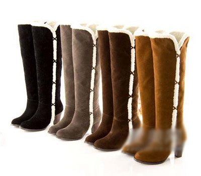 Older women were thin were favorites with high boots