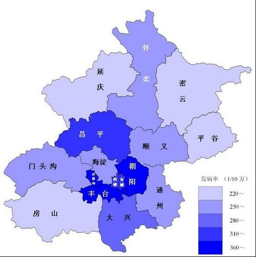 公布“北京市癌症地图” 朝阳区发病率高_女性_腾讯网