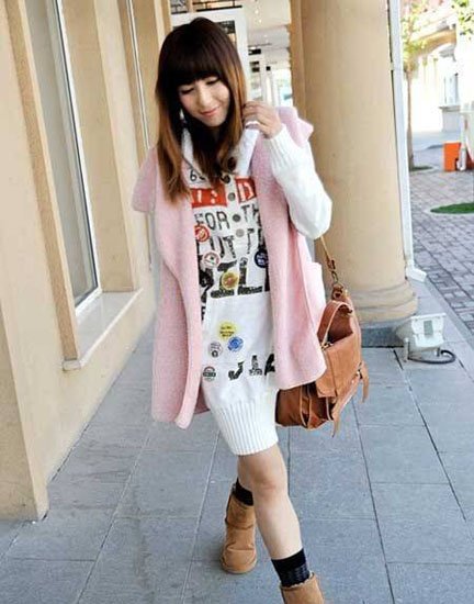 长外套+UGG 街头抢眼必杀计