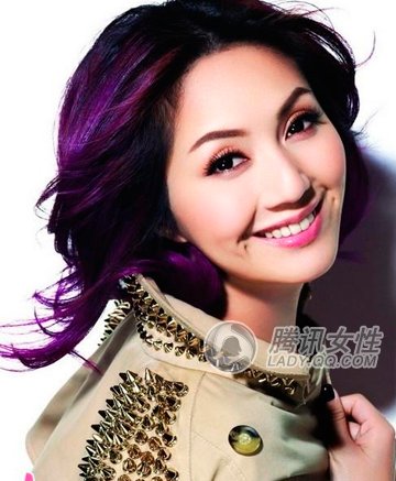 明星钟爱 <em>紫色</em>染发点燃冬季<em>性感</em>_<em>女性</em>_腾讯网