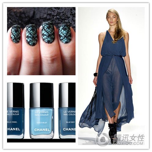 指尖的一抹淡雅 最IN蓝色风暴盛行