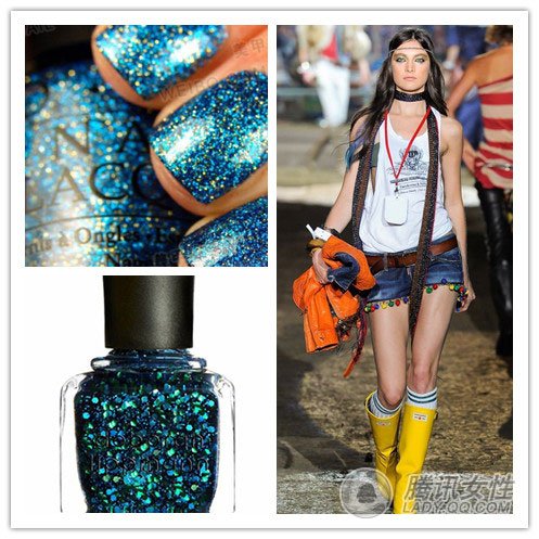 指尖的一抹淡雅 最IN蓝色风暴盛行