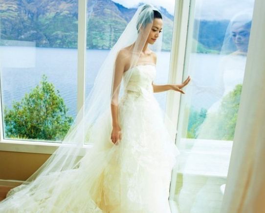 林心如婚纱造型曝光女星新娘妆哪款最美