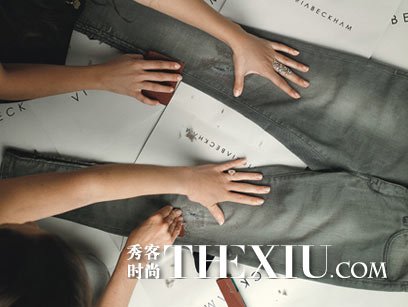 跟贝嫂学diy自制亮片牛仔裤_女性_腾讯网