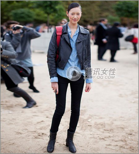 美腿过冬 <em>黑色紧身裤</em>唱主打_<em>女性</em>_腾讯网