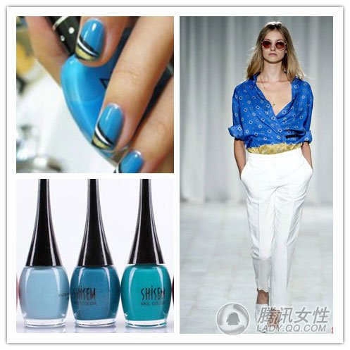 指尖的一抹淡雅 最IN蓝色风暴盛行