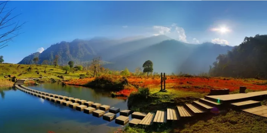 秋天黑竹沟景区