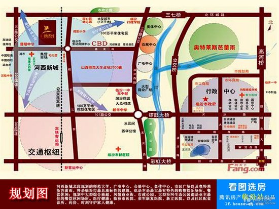 嘉泉村西侧,占地42338平米,建筑18栋六层住宅楼,总户数846户,雄踞临汾