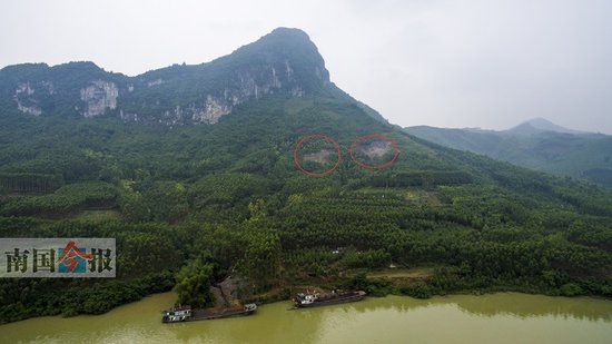 柳州:龙城之角旗山被挖出两个烂疮_频道-柳州
