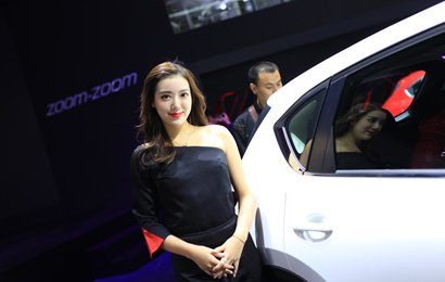 黑色玫瑰妩媚2017沈阳十月国际车展图片