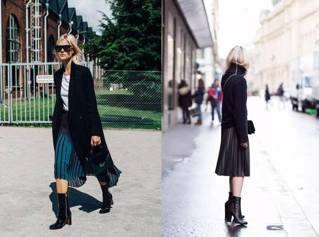 从去年火到现在的粗跟短靴,怎么穿才可以既显腿瘦又时髦?