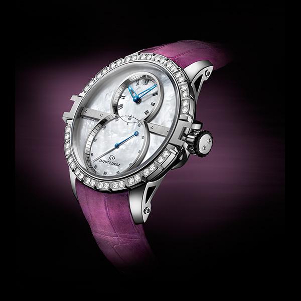 糅合运动精神雅克德罗首枚女装大秒针运动腕表