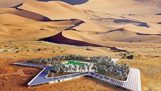 白袍创造人类奇迹 阿联酋拟建沙漠绿洲