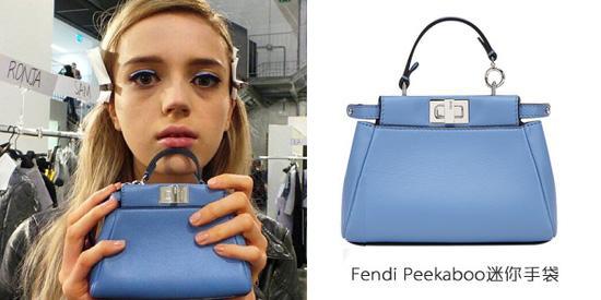 fendi peekaboo迷你手袋