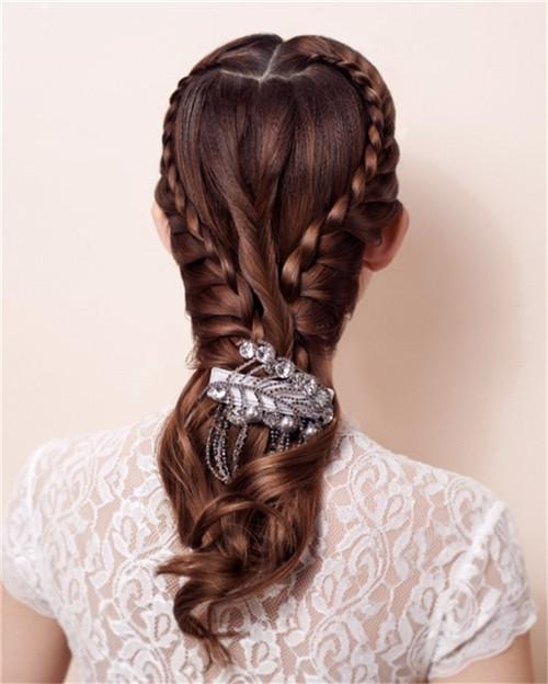 法式浪漫新娘<em>编发</em>显仙女气_大辽网_腾讯网