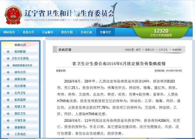 辽宁感染H7N9禽流感病人死亡