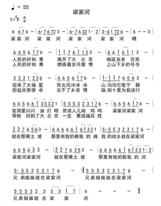 红歌简谱大全_经典简谱40首红歌(2)