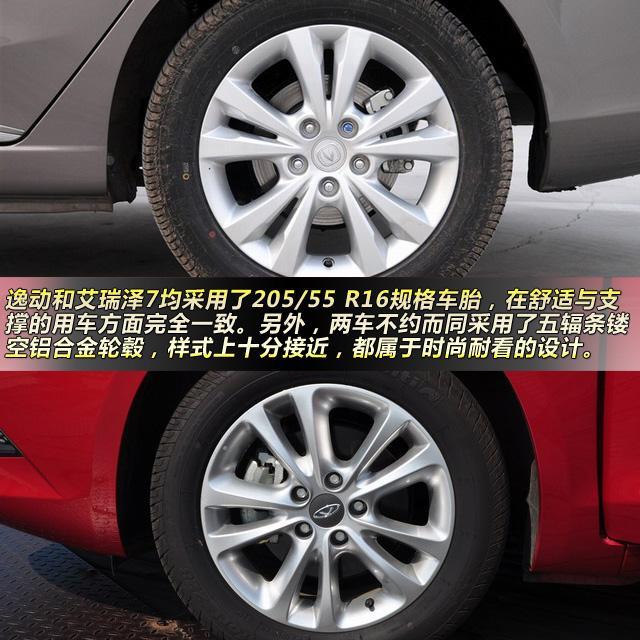 长安逸动对比奇瑞艾瑞泽7 自主高品质代表