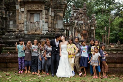 柬埔寨旅行个性婚纱照欣赏