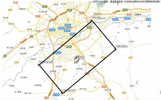 沈阳桃仙国际机场净空保护区范围 机场公安局供图