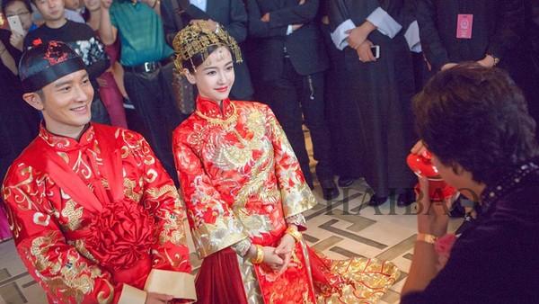 穿中式礼服结婚的女明星你最爱谁_大辽网_腾讯网