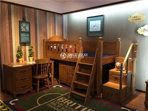 六安家具纯实木英伦乡村青少年材质绽放英伦鉴定书小屋的红木家具图片