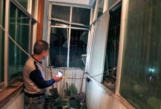 郾城第二实验中学无塔供水压力罐爆炸 导致燃