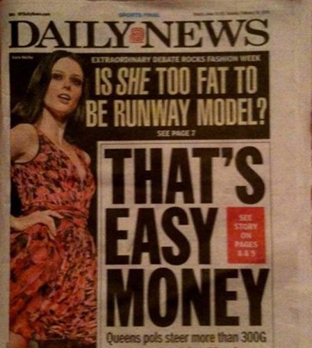 Coco Rocha太胖不适合走秀?