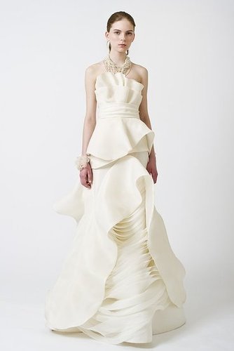 Clinton's daughter, wearing someone's wedding dress