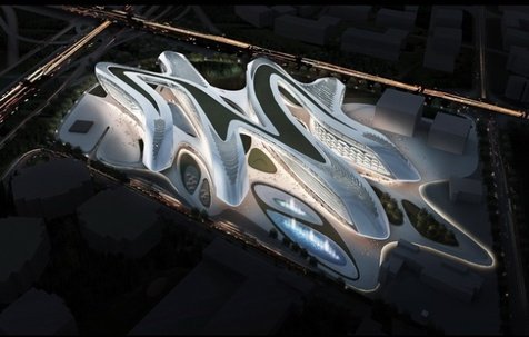 望京soho一样,都出自于英国扎哈·哈迪德建筑师事务所