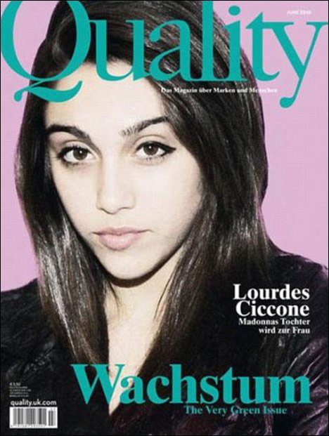 Madonna daughter boarded the top magazine cover
