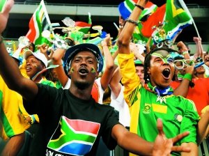 To the rainbow nation as a "World Cup" mad