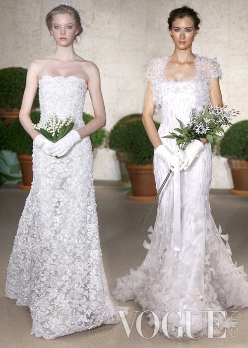 Clinton's daughter, wearing someone's wedding dress