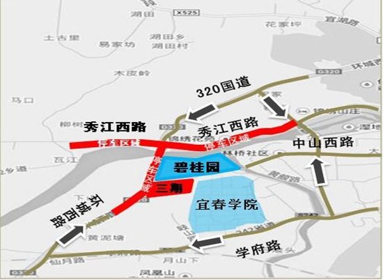 宜春碧桂园10月1号开盘停车路线图