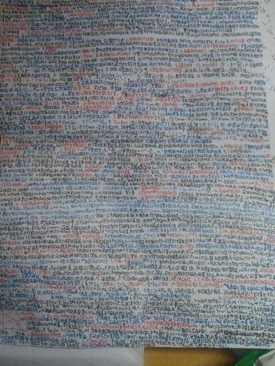 苏州惊现最坑爹小抄 一张A4纸手写万字_第二