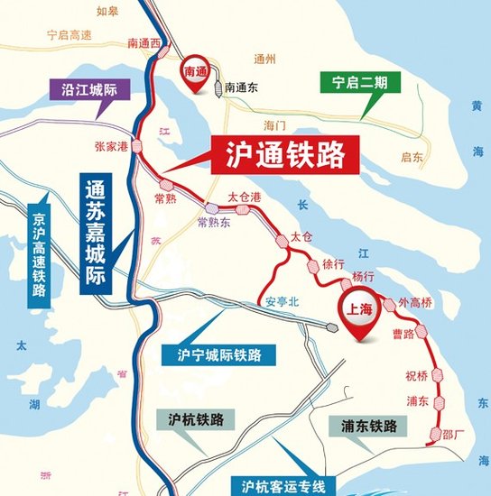 沪通铁路凸显南通区域交通枢纽地位_频道-南通