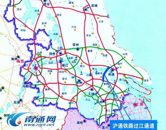 沪通铁路前期工作正在加快推进 [图]