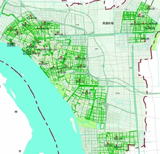 南通中心城区规划建设10个全市性综合公园