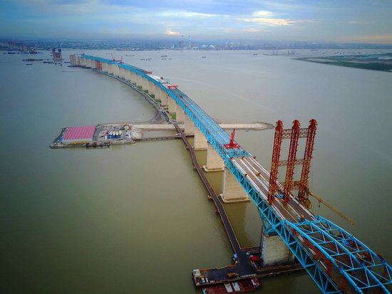 沪通长江大桥实现第二次对接_频道-南通